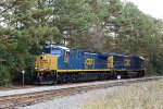 CSX 7209 & 4535 lead train L619, a light engine move